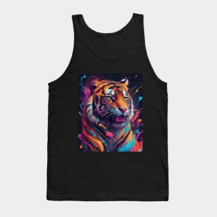 Relaxed Powerful Tiger Cat Tank Top
